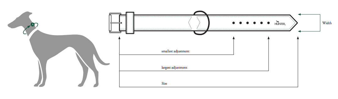 Hunter dog sale harness size guide